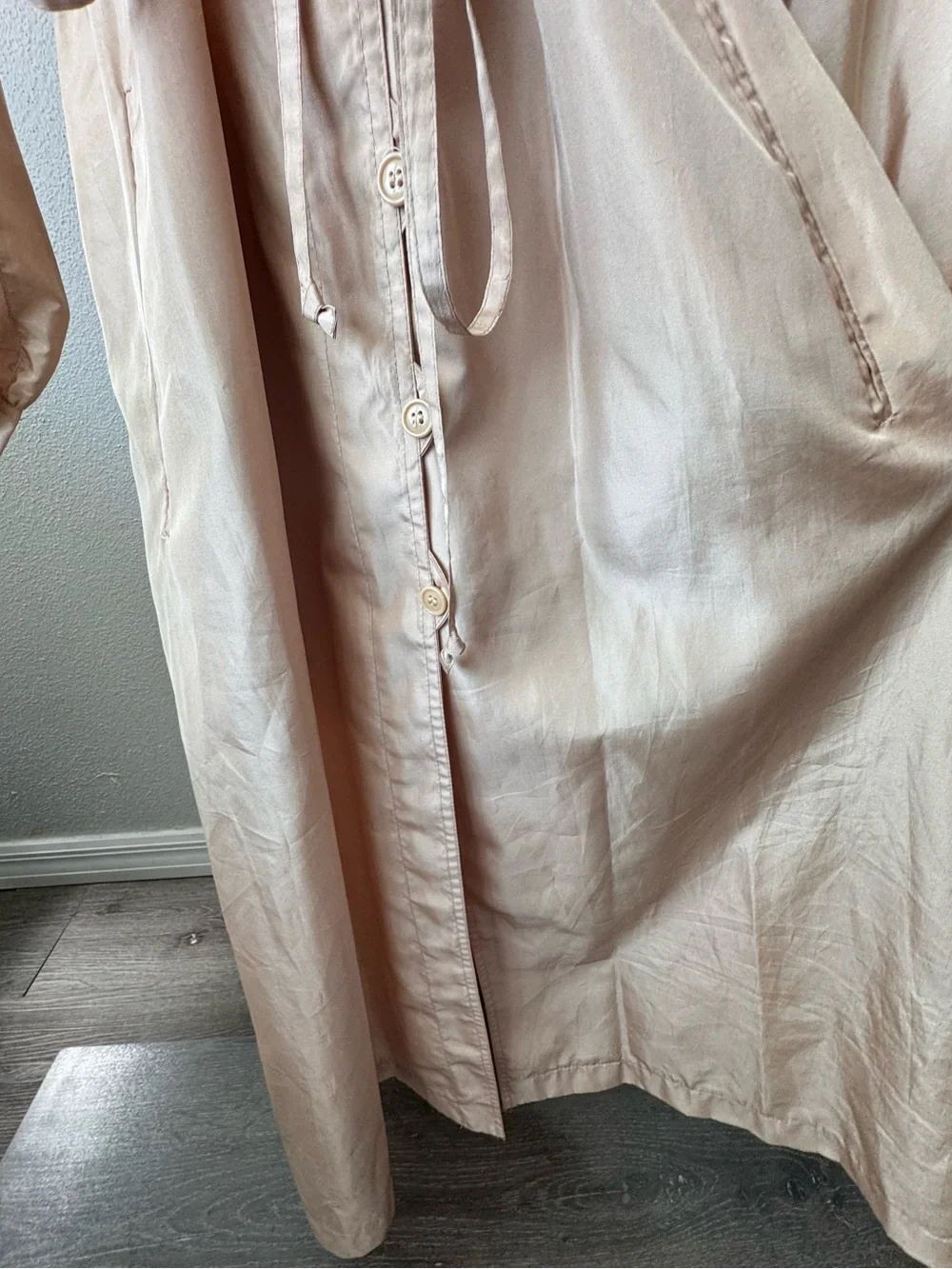 Carol Cohen Braefair Vintage 60’s 70’s Long Trench Coat Lightweight